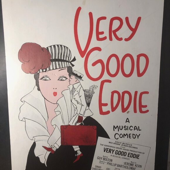 Original Broadway Theater Window Card Poster for Very Good Eddie Comedy - 1975 - Picture 1 of 4